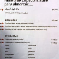 Cuchara de palo menu